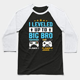 Promoted To Big Brother Leveled Up To Big Baseball T-Shirt